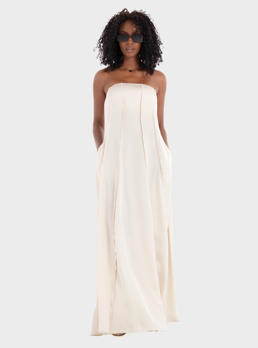 Ioanna Kourbela Sleek Move' Maxi Dress - Ecru