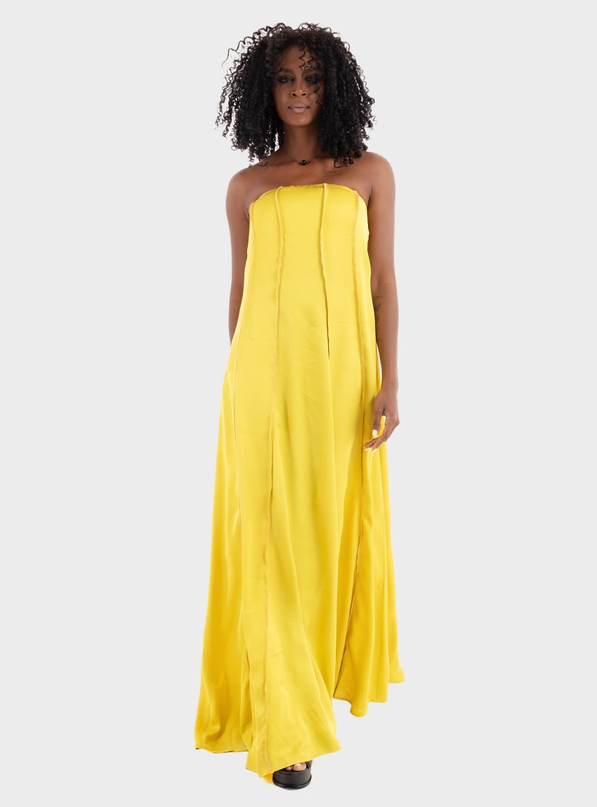 Ioanna Kourbela Sleek Move' Maxi Dress - Lime