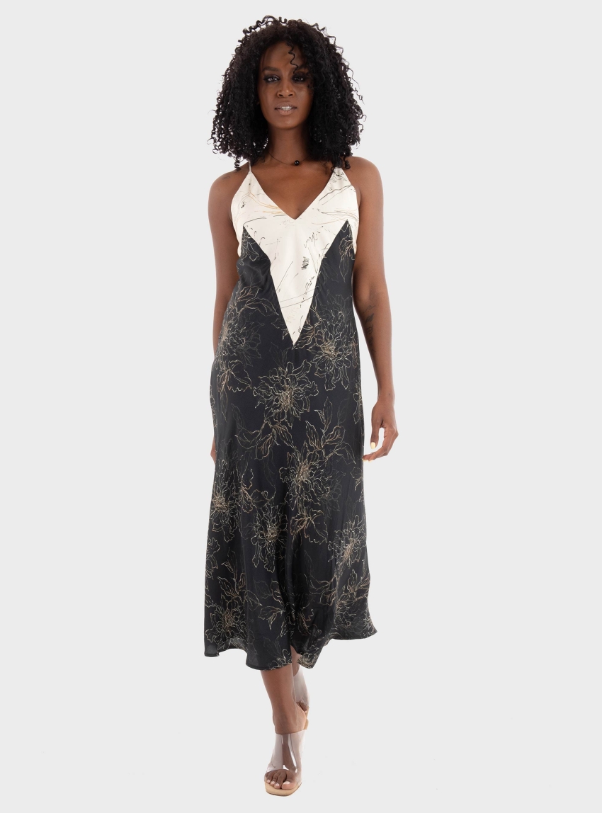 Ioanna Kourbela Ikebana Shape' Midi Dress - Black