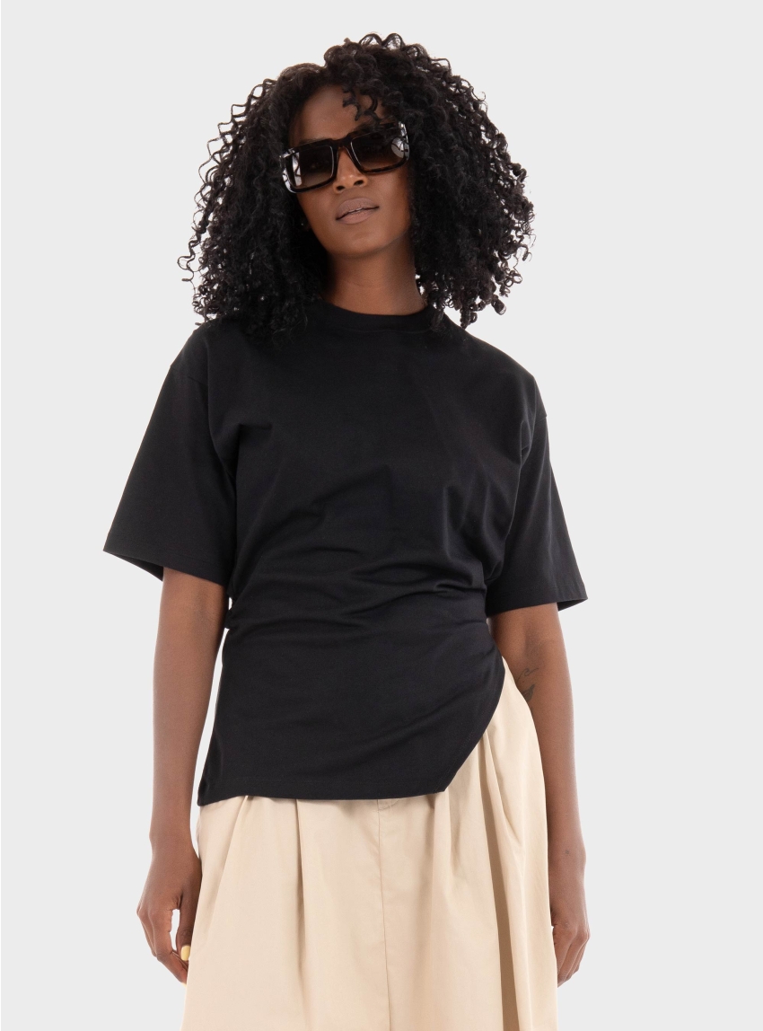 JJXX Annabell Asym Tee - Black