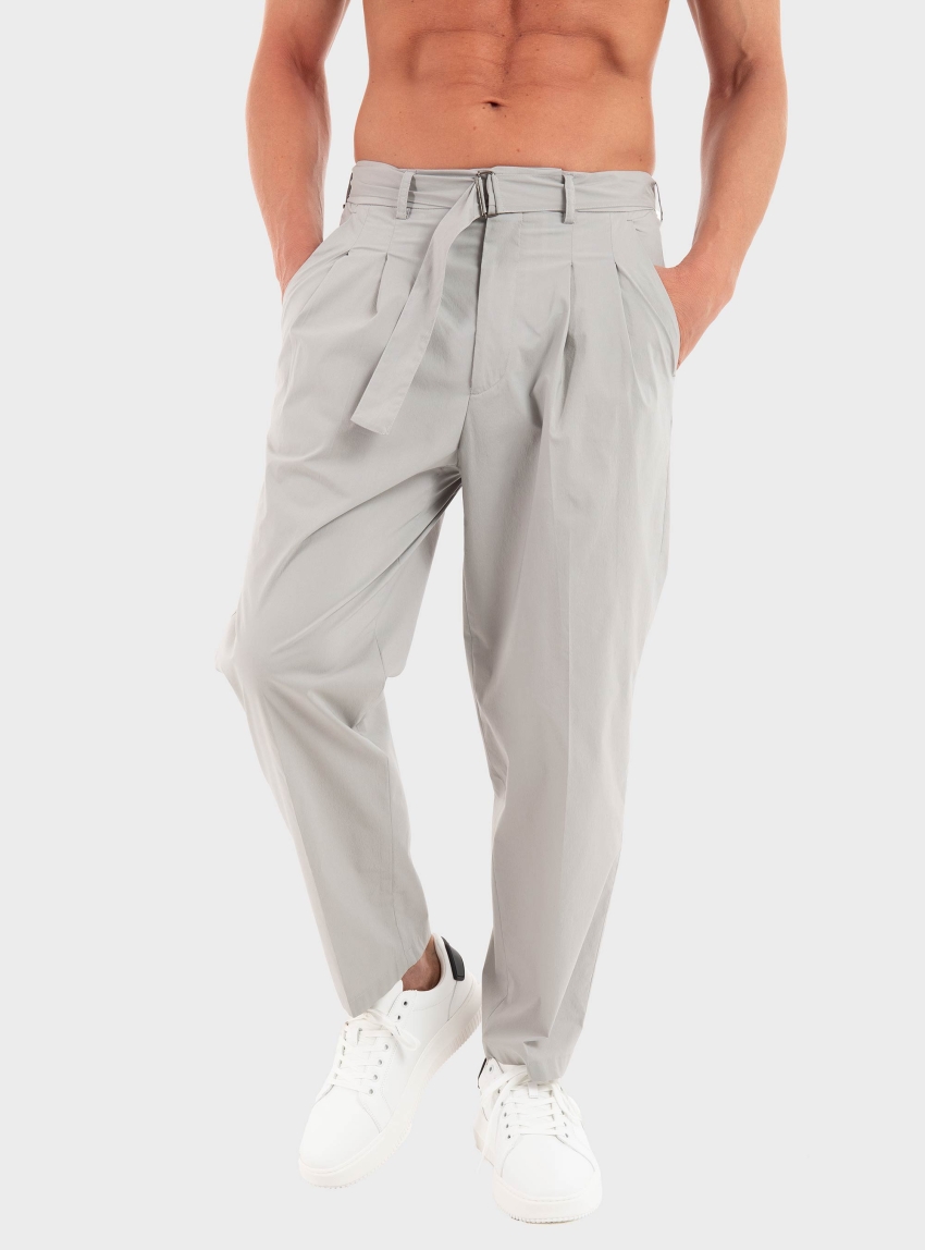 Be Able Hiroyuki Regular Fit Pants Hiroyuki - Light Grey