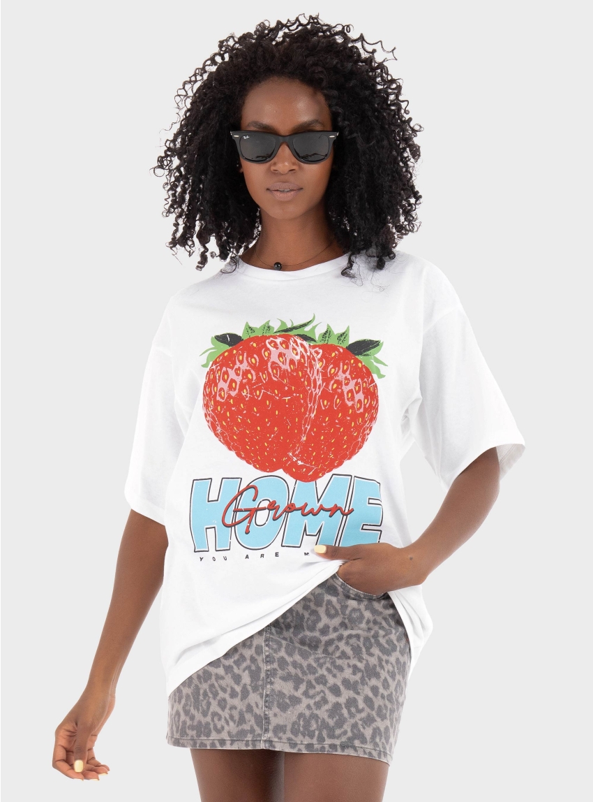 JJXX Millow Loose Tee - White