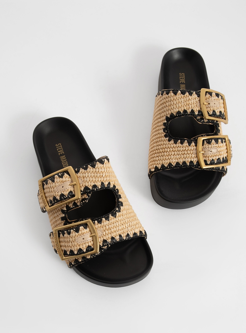 Steve Madden On Deck Sandals - Natural