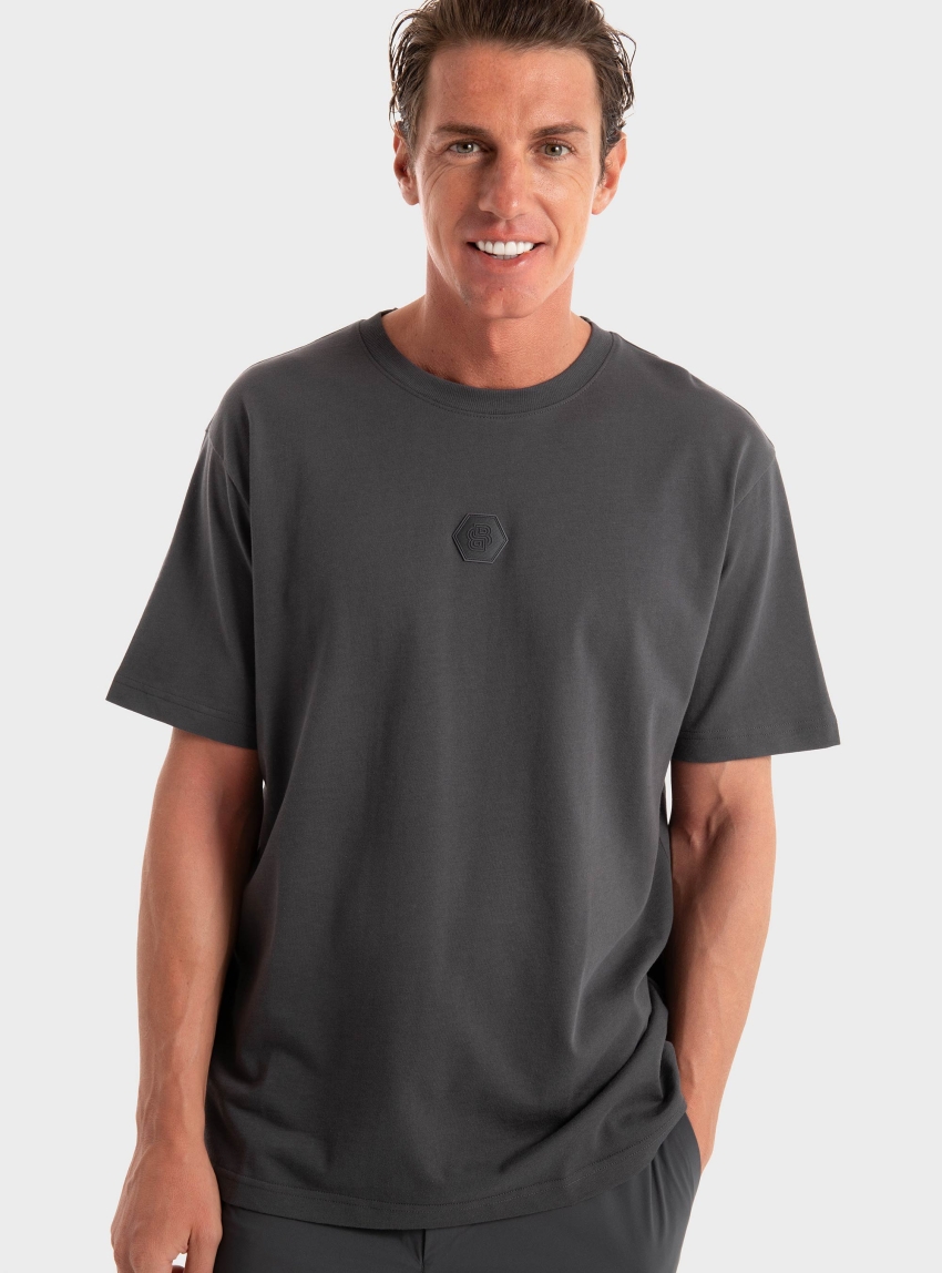 BOSS Oversized Fit T-Shirt Tee Future - Dark Grey