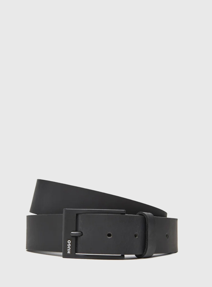 HUGO Leather Belt Gaben-dp_Sz35 - Black