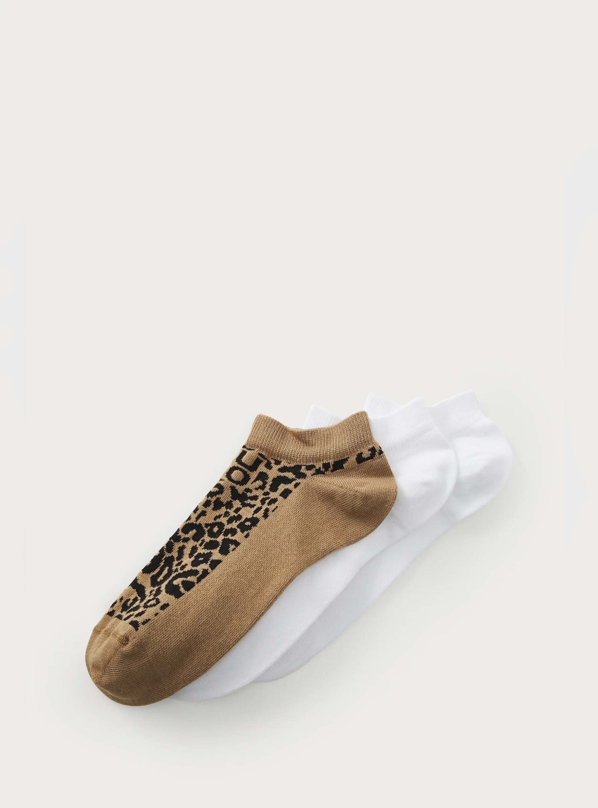 HUGO Three-Pack Of Ankle Socks With Logo Details LEO LOGO - Multi Colors