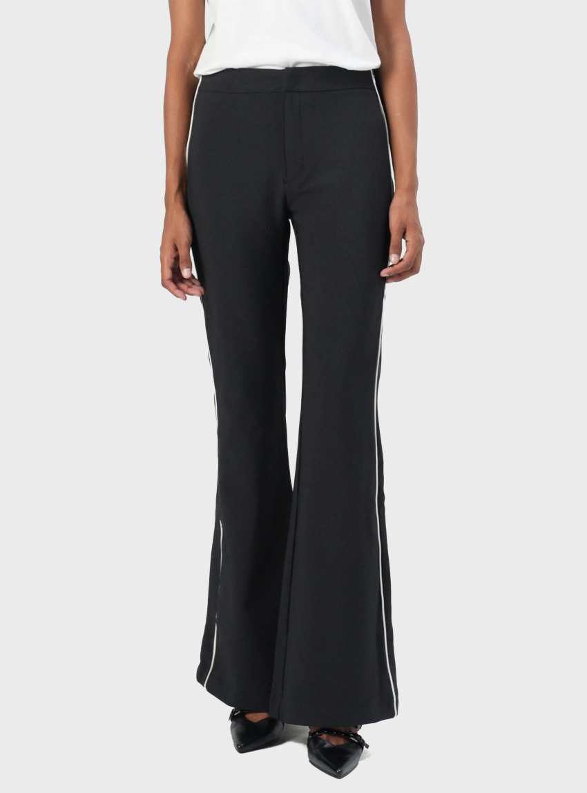 HUGO Trousers With Flared Leg Hizumi-1_B - Black