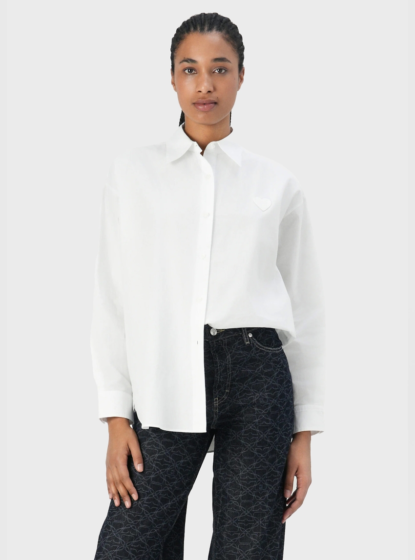 HUGO Oversized Fit Shirt Elisana_B - White