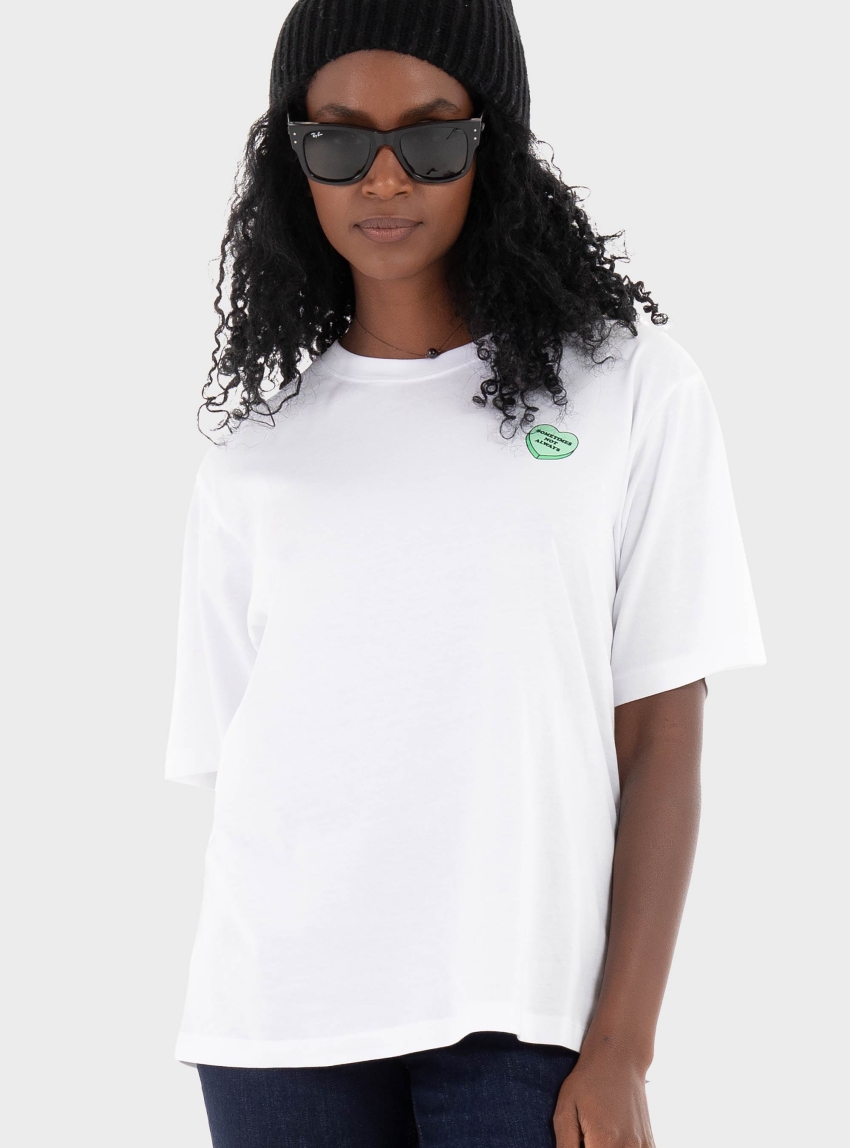 JJXX Friendly Loose Tee - White