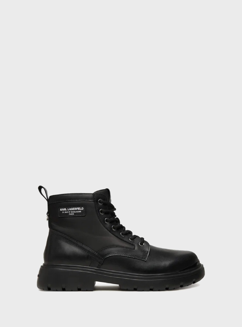 Karl Lagerfeld Mason 6 Lace Boots - Black