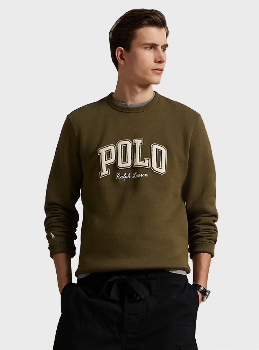 Polo Ralph Lauren Logo Fleece Sweatshirt - Dark Olive Green