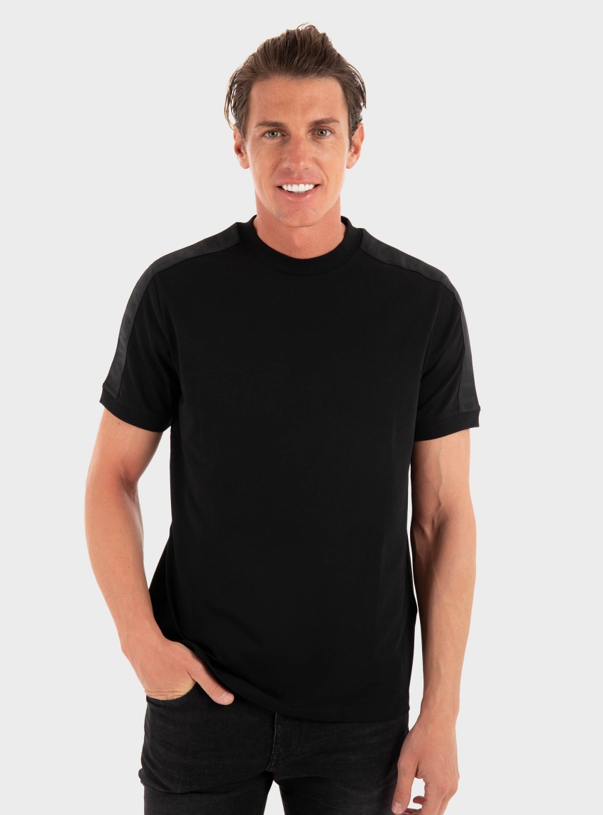 Karl Lagerfeld Logo Tape T-Shirt - Black