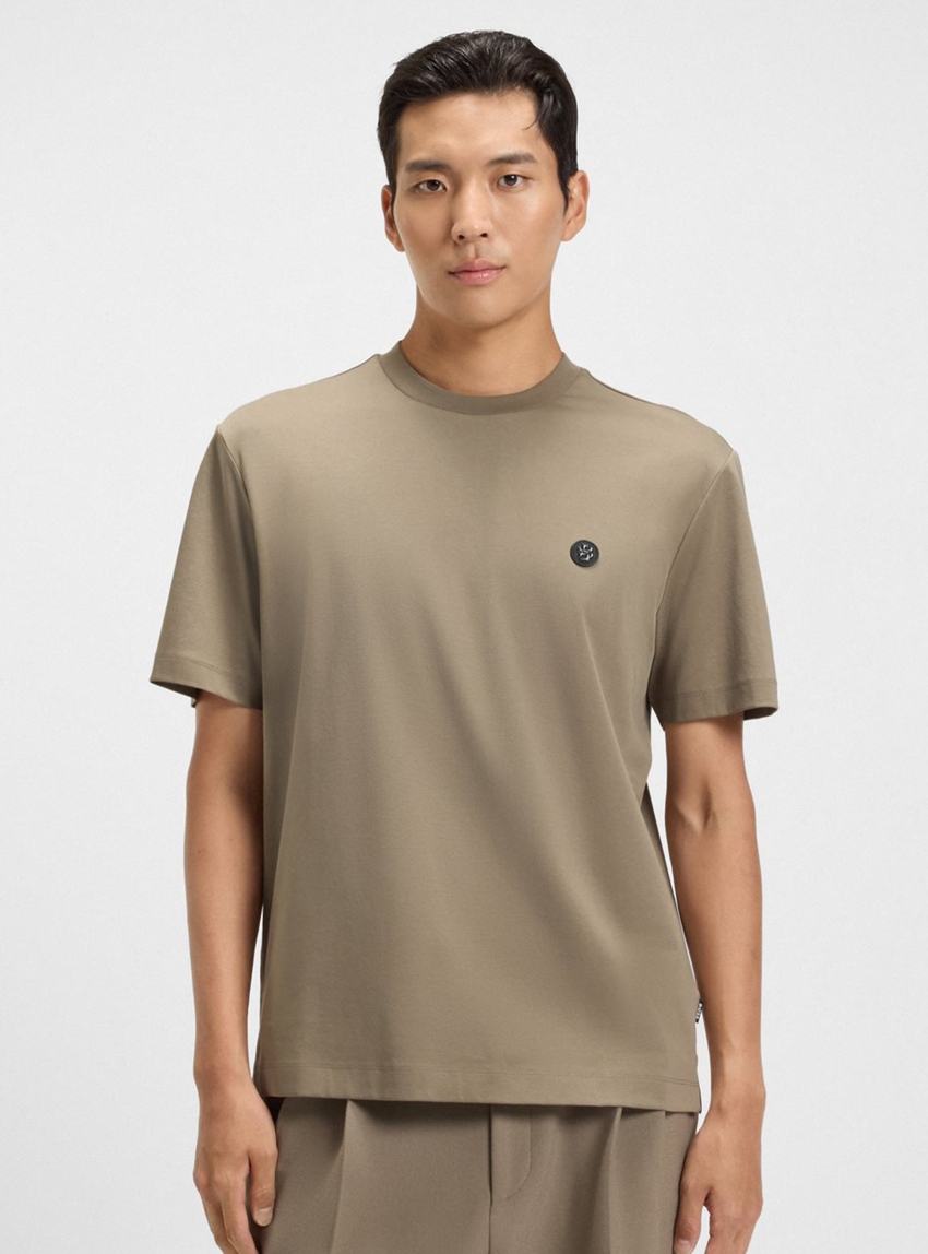 BOSS Regular-Fit T-Shirt With Double B Monogram C-Taut 01 - Light Brown