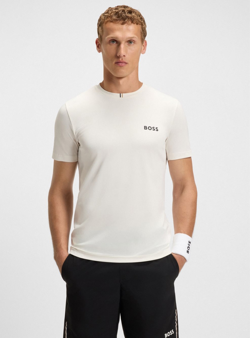 BOSS Slim Fit T-Shirt Tee TOC - Ecru