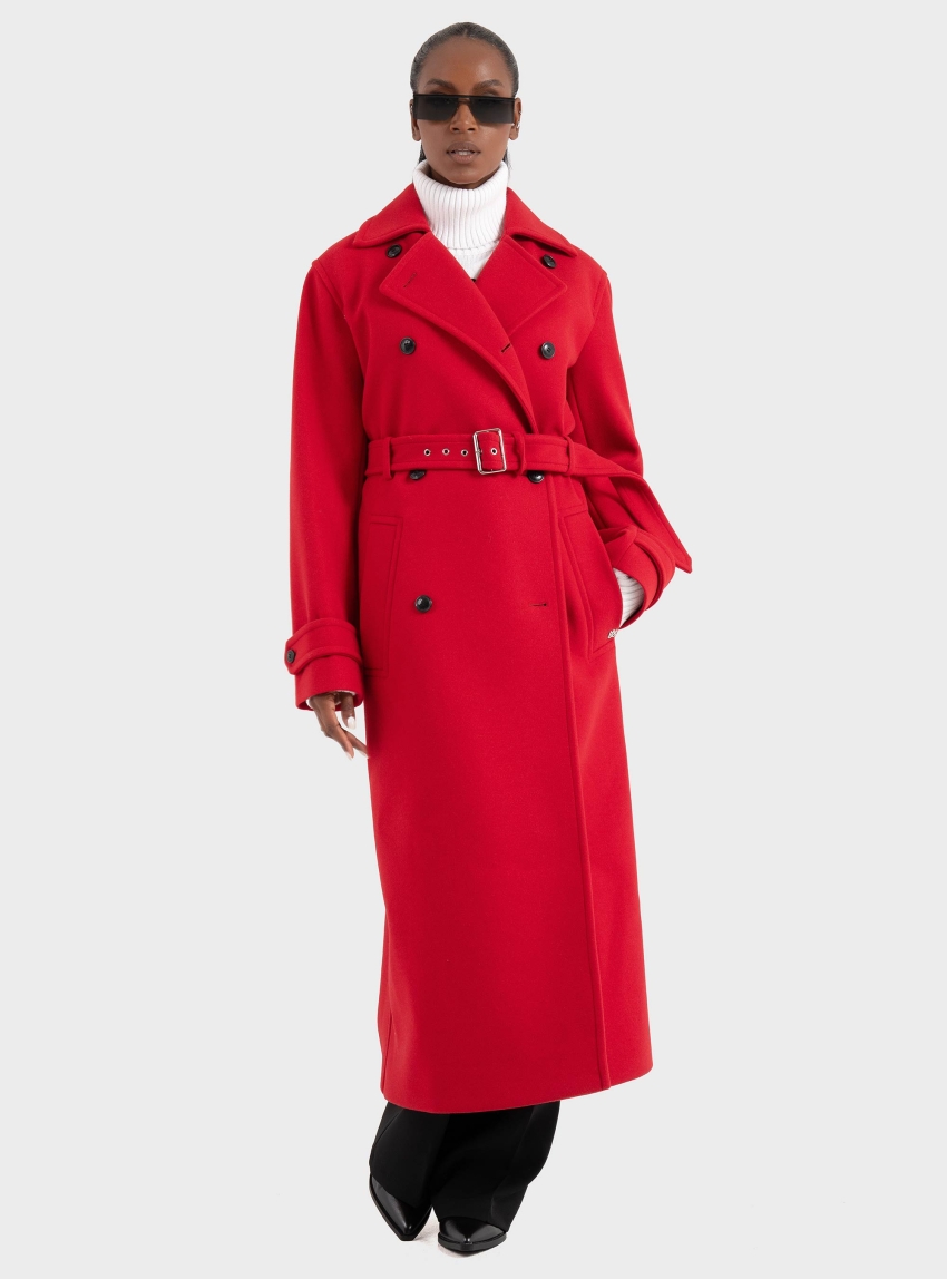 HUGO Regular-Fit Coat Martinu-1 - Red