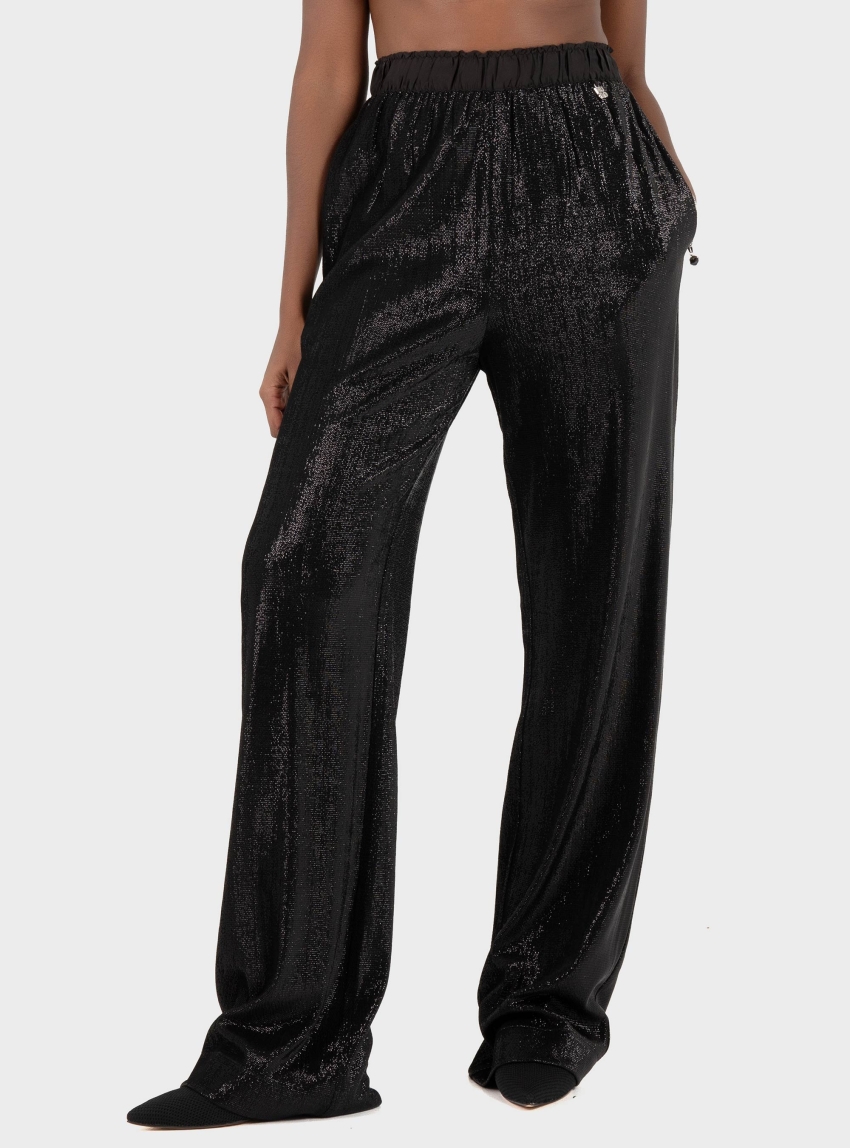 HUGO Straight Fit Trousers Hiresa-1 - Black