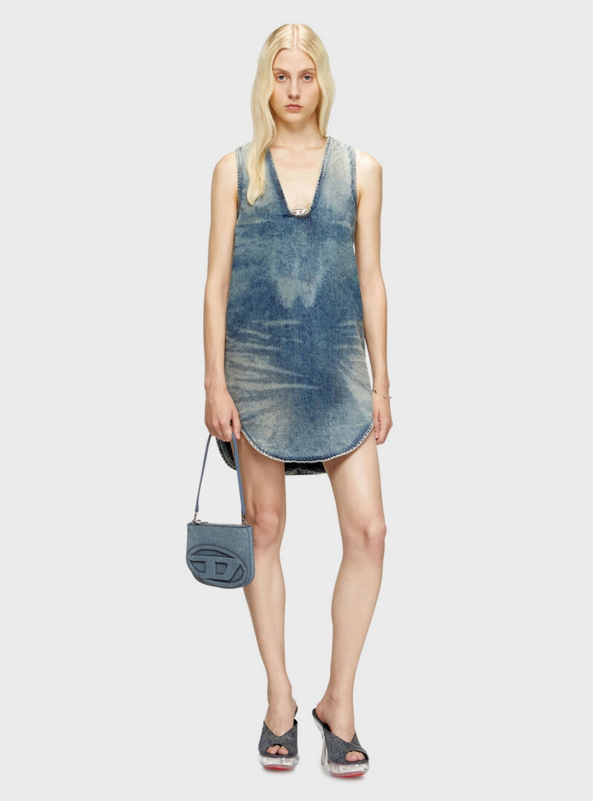 Diesel De-Laris-Dress-S Dress - Medium Aged Denim