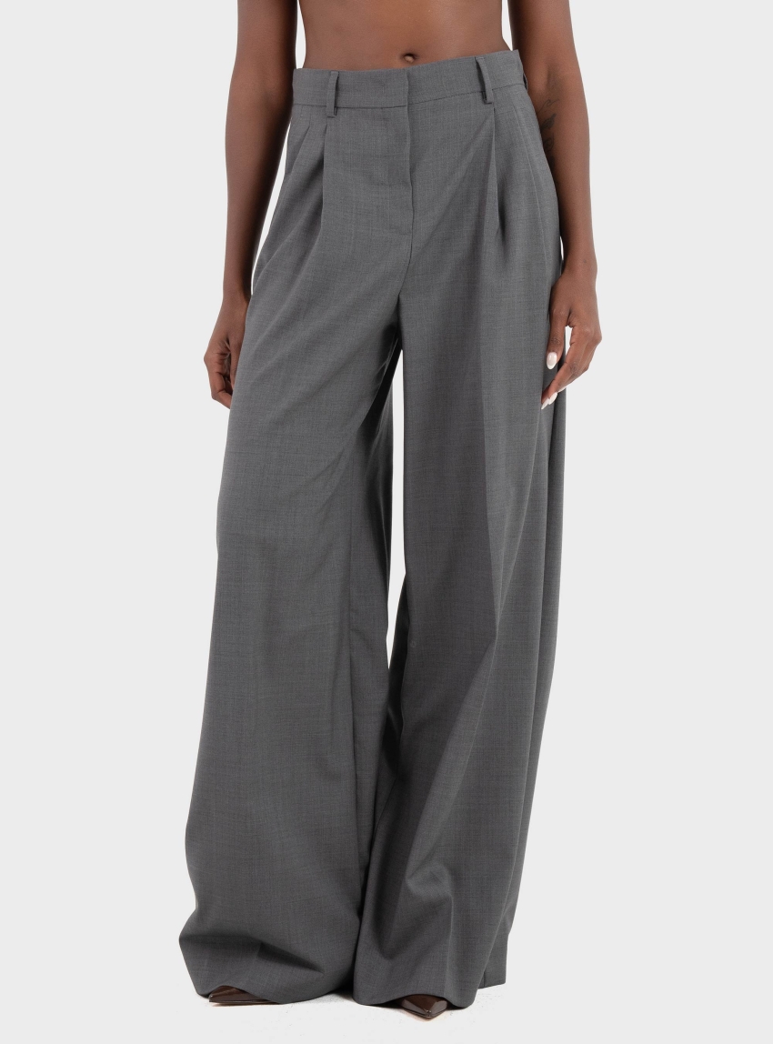 Weekend Max Mara Stretch wool trousers Adelfi - Dark Grey