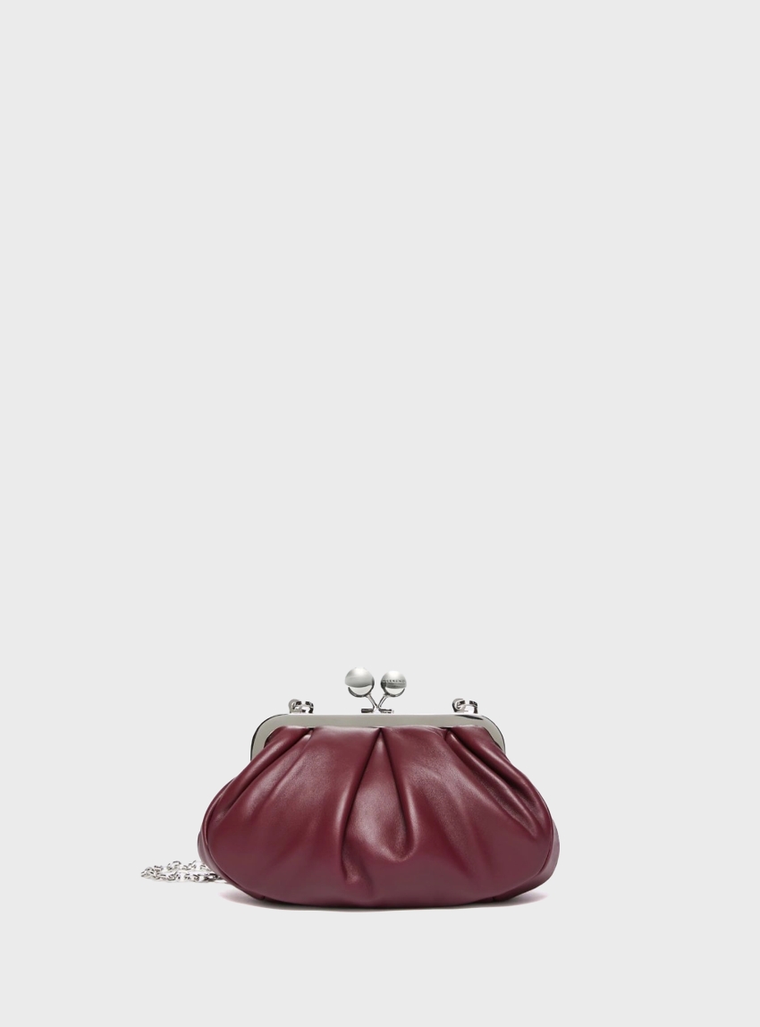 Weekend Max Mara Small sheepskin Pasticcino Bag Prati - Bordeaux