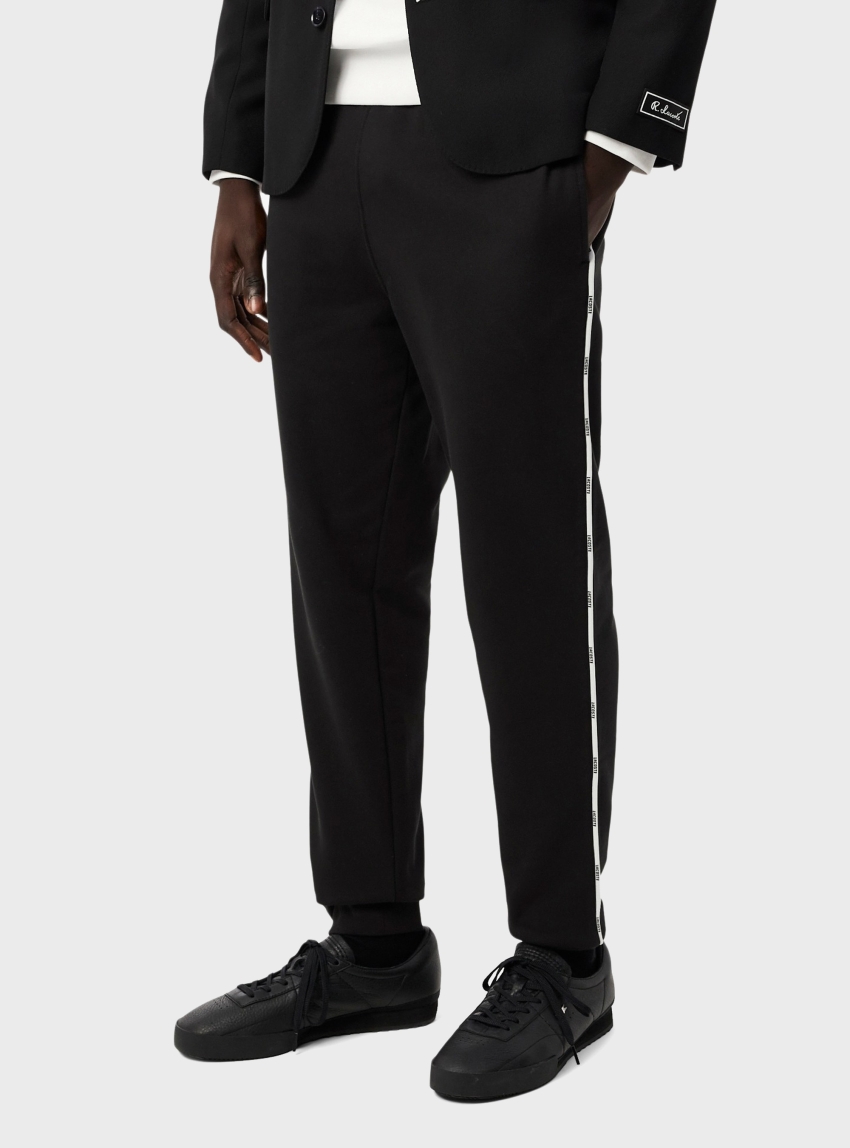 Lacoste Logo Trim Sweatpants - Black