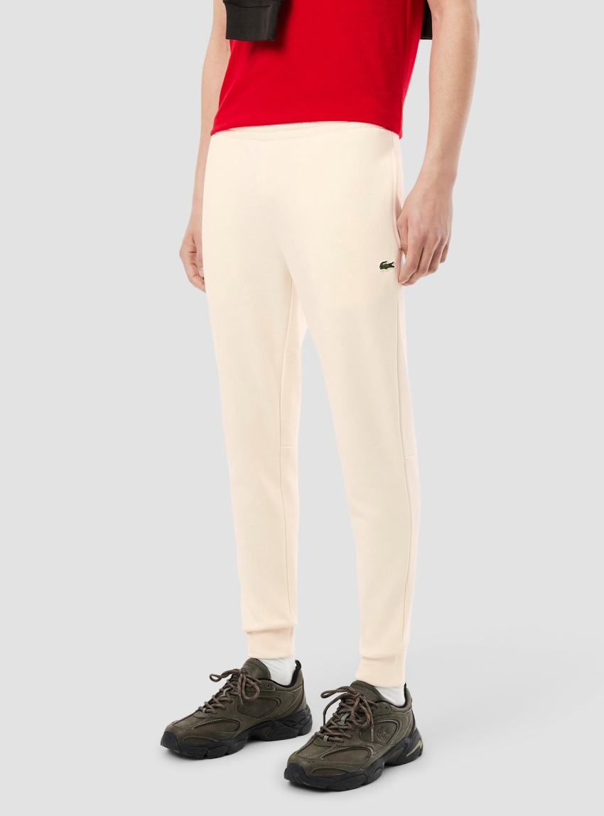 Lacoste Slim Fit Organic Cotton Sweatpants - Ecru