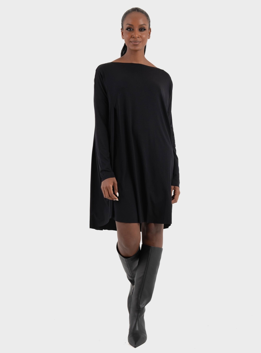 Ioanna Kourbela 'Inner Material' Longsleeve Oversized Mini Dress - Black