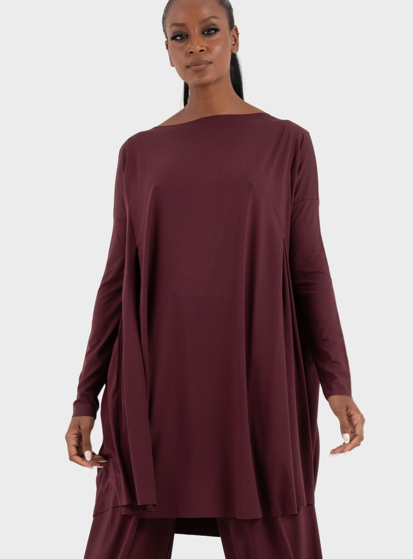 Ioanna Kourbela 'Inner Material' Longsleeve Oversized Mini Dress - Brown