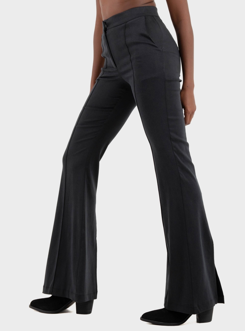 Ioanna Kourbela 'Now-Vintage' Trousers With Back Slits - Black