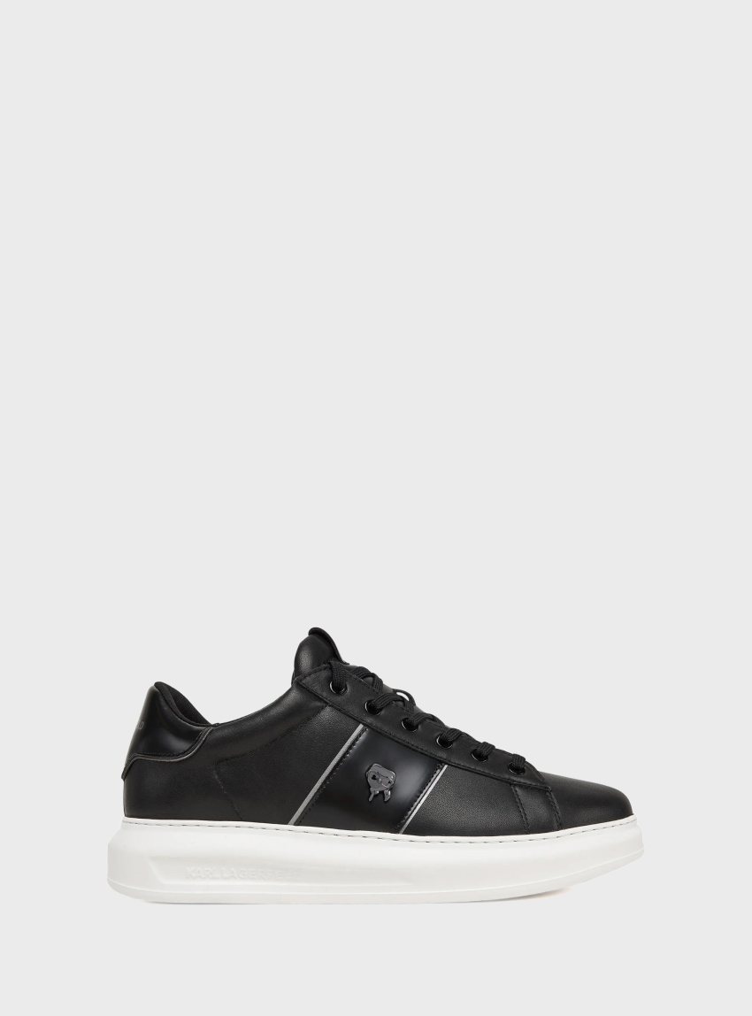Karl Lagerfeld Kapri Mens Ikonik Pin Lo Lace Sneakers - Black