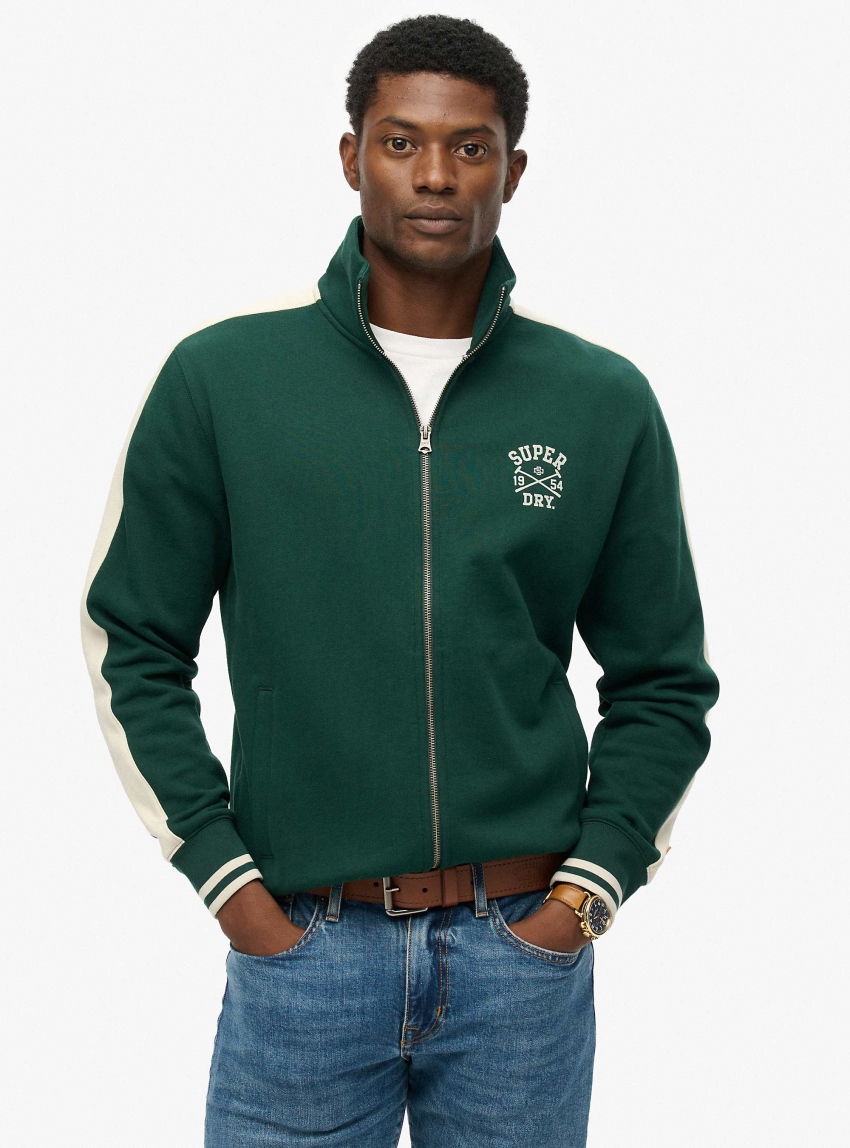 Superdry Athletic Club Track Top - Dark Green