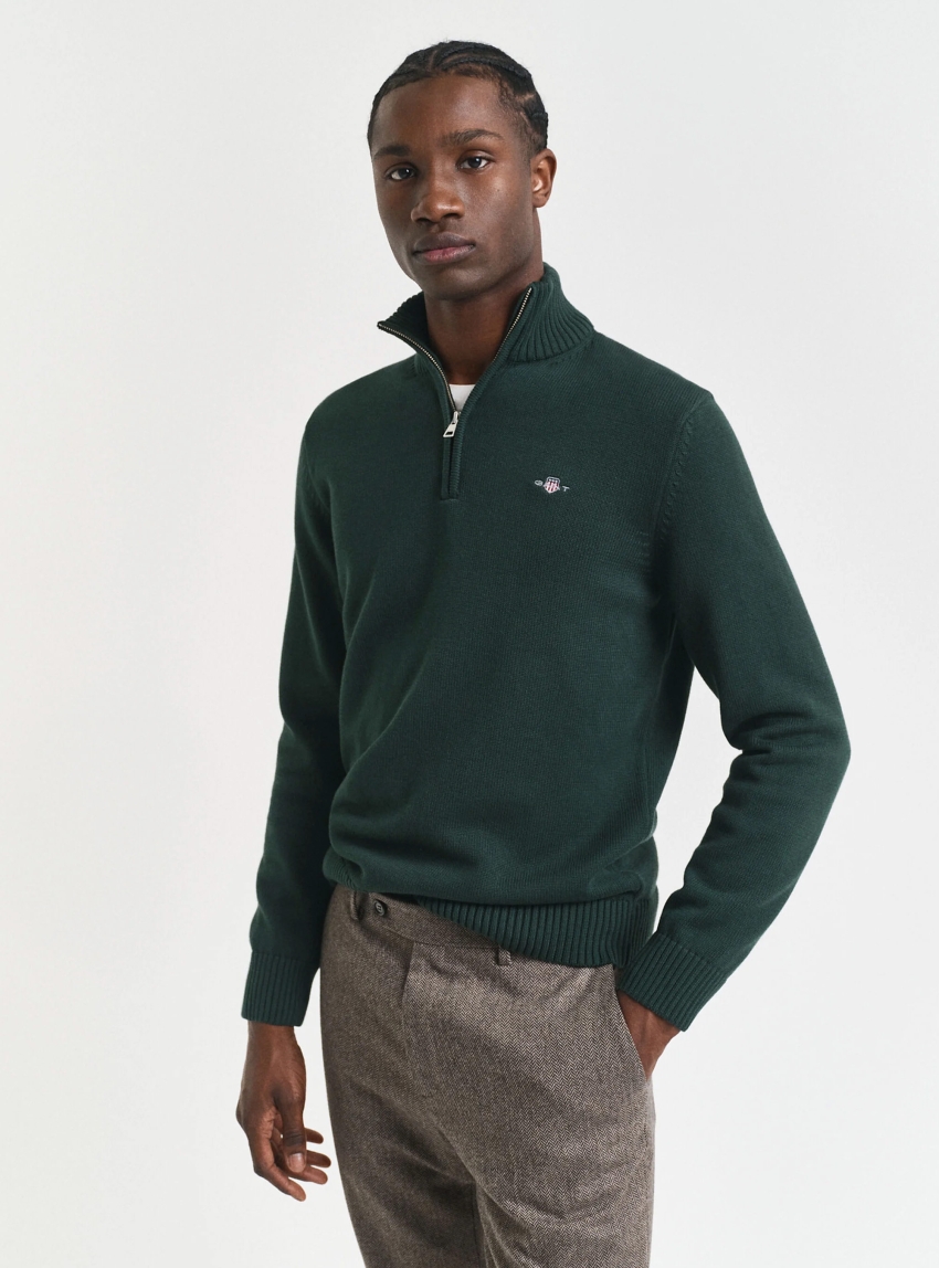 Gant Casual Cotton Cardigan - Green