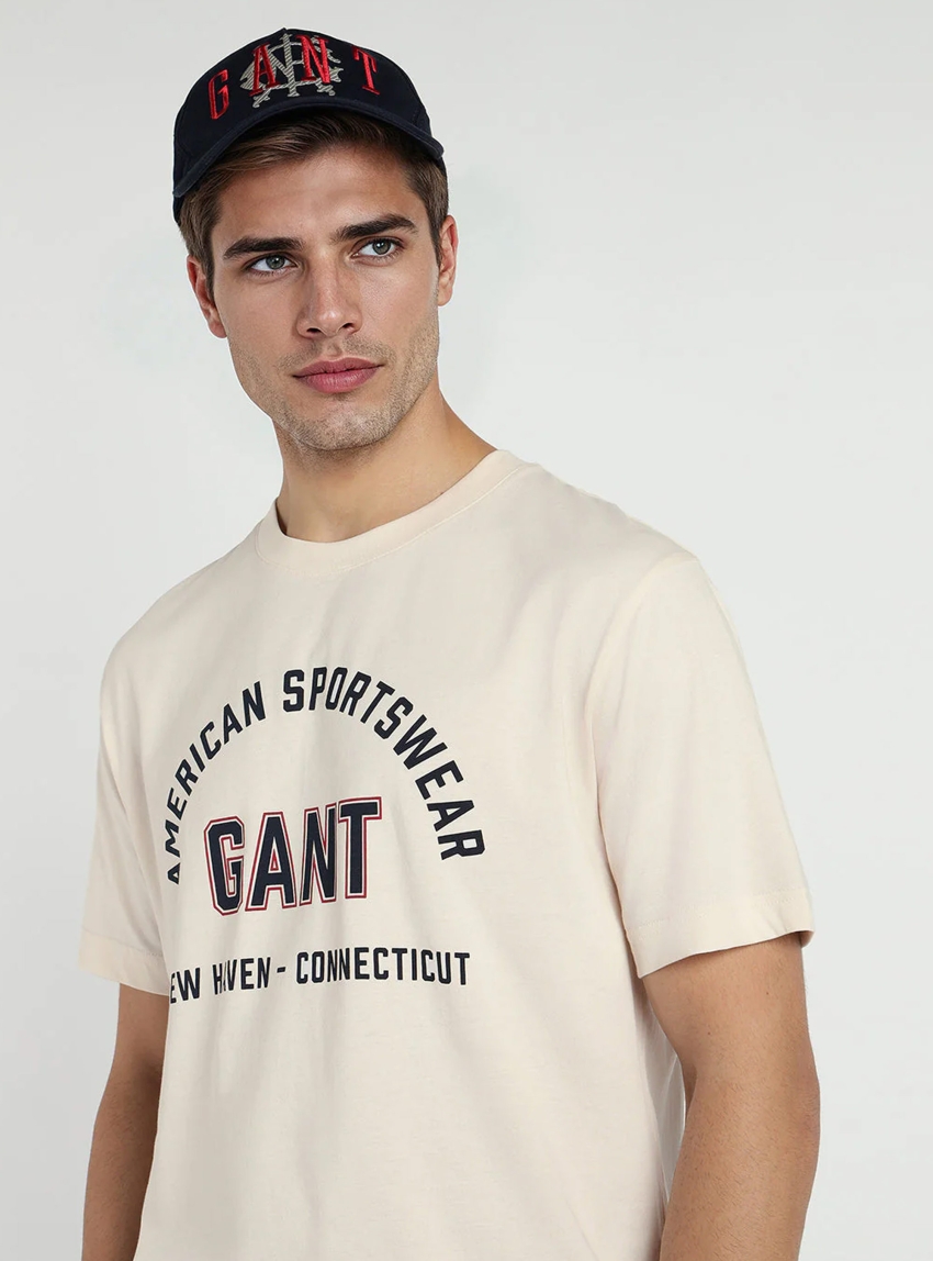 Gant Printed T-shirt - Cream