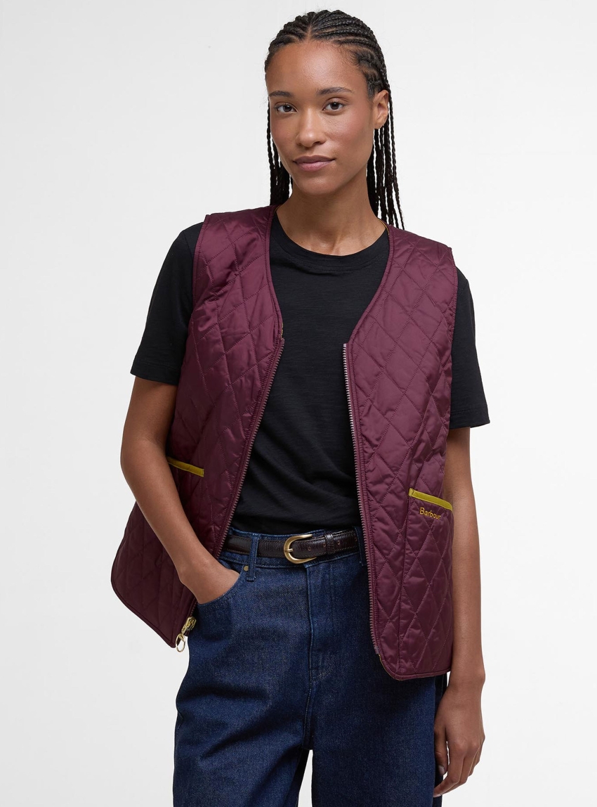 Barbour My Barbour Reversible Quilted Liner - Aubergine