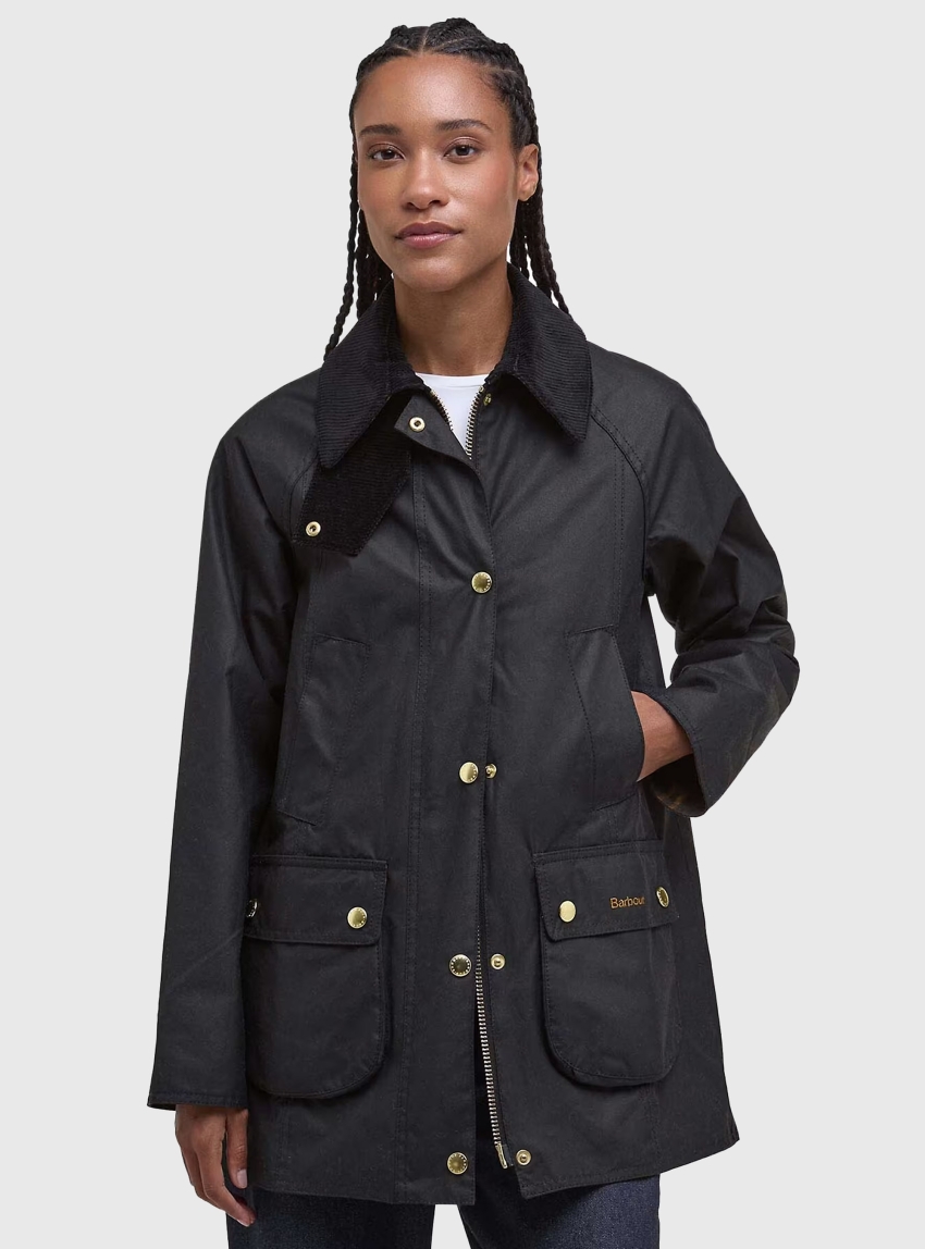 Barbour Modern Beadnell Waxed Jacket - Black
