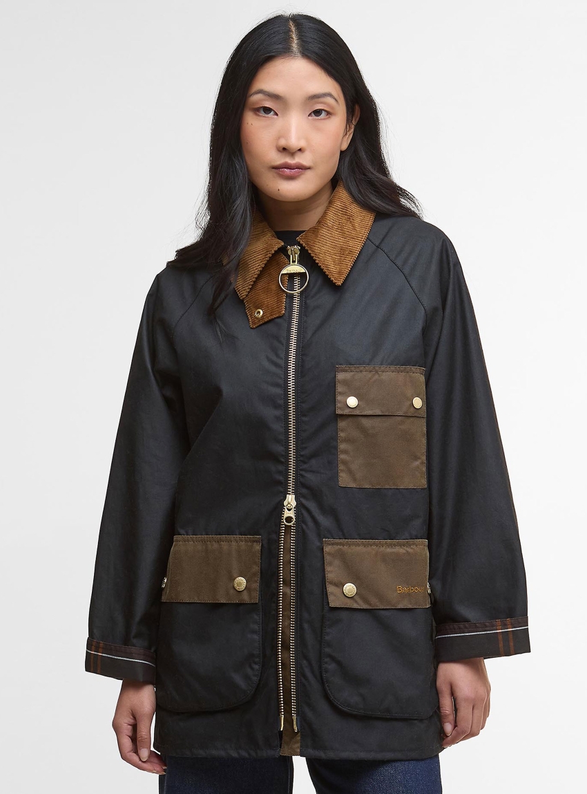Barbour Luella Waxed Jacket - Black