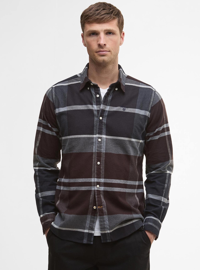 Barbour Iceloch Tailored Long-Sleeved Shirt - Brown