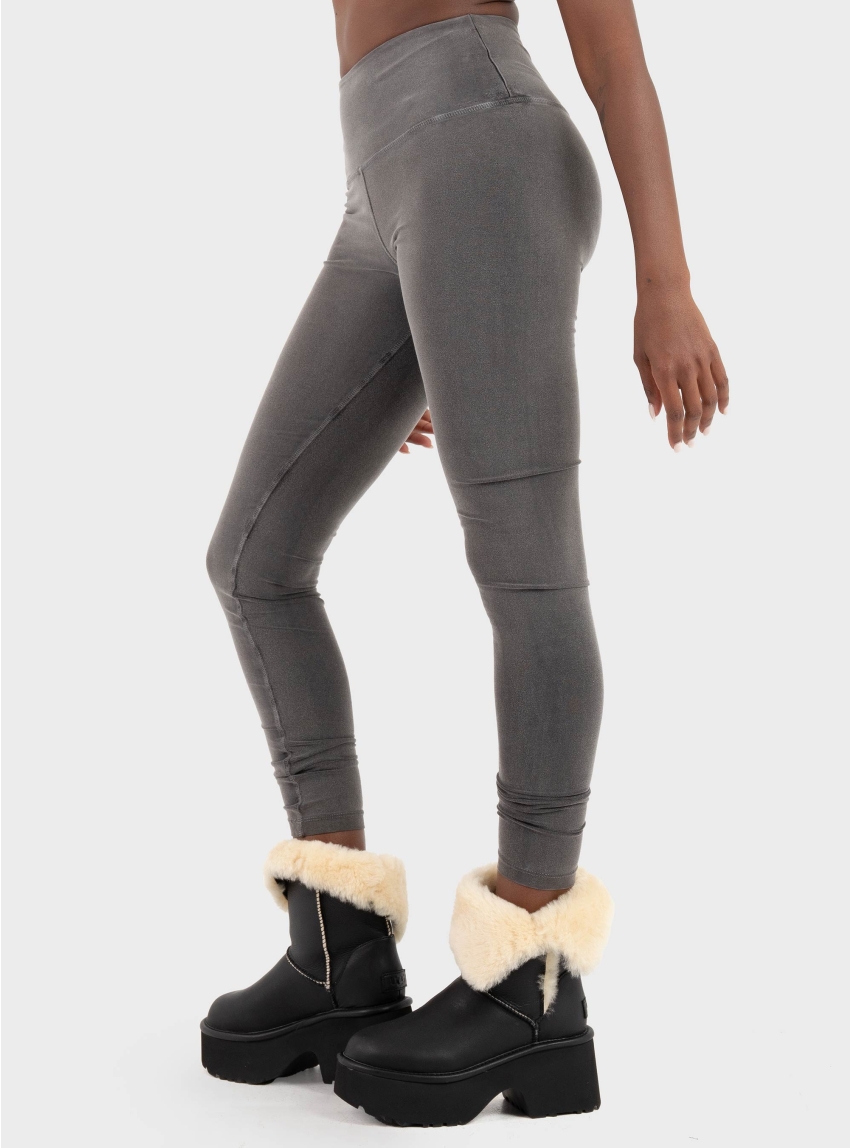 Dirty Laundry Vintage Leggings With Waistband - Grey