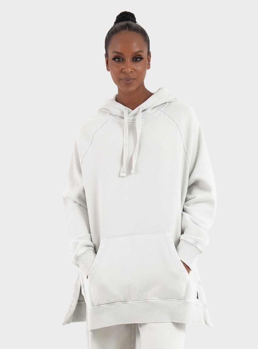 Dirty Laundry Oversized Raglan Hoodie - Beige