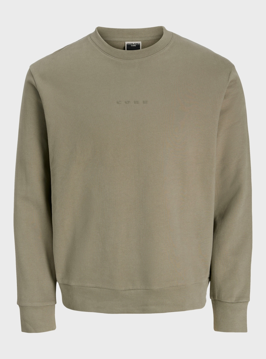 Jack & Jones Jcostance Relaxed Crew Neck Sweater - Light Green