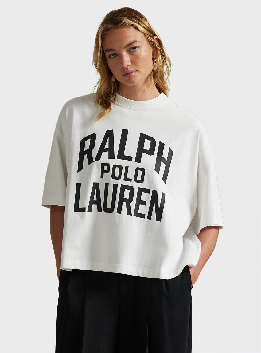 Polo Ralph Lauren Logo Cotton Jersey T-Shirt - White