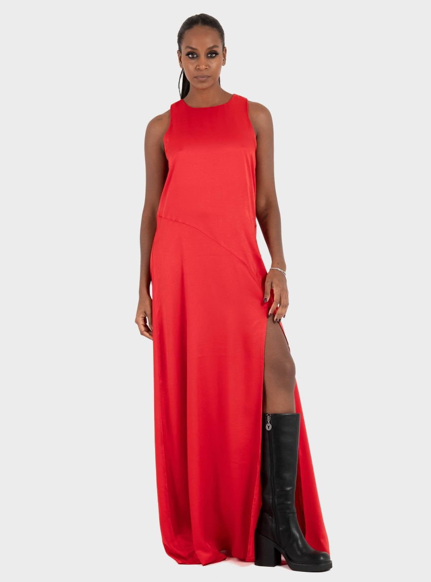 Collectiva Noir Rakia Dress - Red