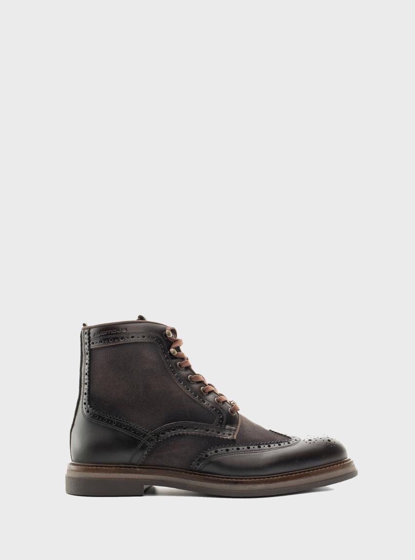 Ambitious Btr Brogue Boots - Brown